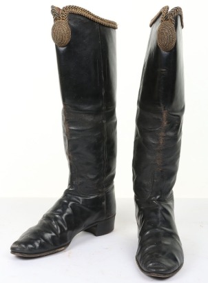 Officers Full Dress Hessian Boots Payne-Gallway 7 th Hussars later Lt Col.