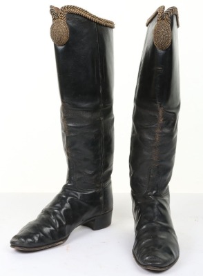 Officers Full Dress Hessian Boots Payne-Gallway 7 th Hussars later Lt Col.