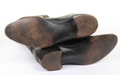 Officers Full Dress Hessian Boots Payne-Gallway 7 th Hussars later Lt Col. - 7