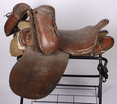 Airlie Collection - Boer War Saddle Belonging to Lieutenant-Colonel David Stanley William Ogilvy, 11th Earl of Airlie, Who was Shot From This Very Saddle Leading the Cavalry Charge of the 12th Royal Lancers at the Battle of Diamond Hill on 11th June 1900, - 5
