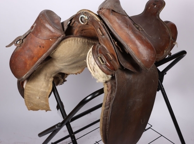 Airlie Collection - Boer War Saddle Belonging to Lieutenant-Colonel David Stanley William Ogilvy, 11th Earl of Airlie, Who was Shot From This Very Saddle Leading the Cavalry Charge of the 12th Royal Lancers at the Battle of Diamond Hill on 11th June 1900, - 7