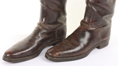 WW1 Period British Cavalry Officers Leather Boots - 3