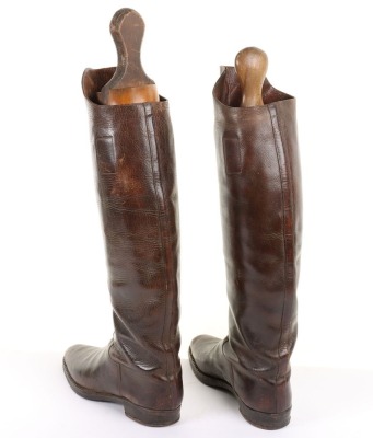 WW1 Period British Cavalry Officers Leather Boots - 4