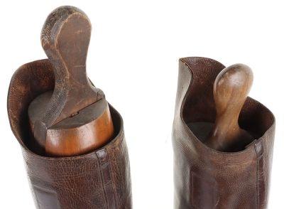 WW1 Period British Cavalry Officers Leather Boots - 5