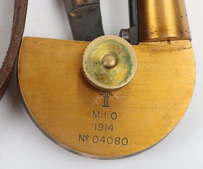 WW1 British Reflecting, De Lisle Clinometer in Case. - 2