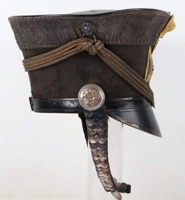 Rare North Hants Yeomanry Officers Bell Top Shako Circa 1832 - 10