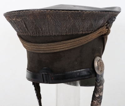 Rare North Hants Yeomanry Officers Bell Top Shako Circa 1832 - 15
