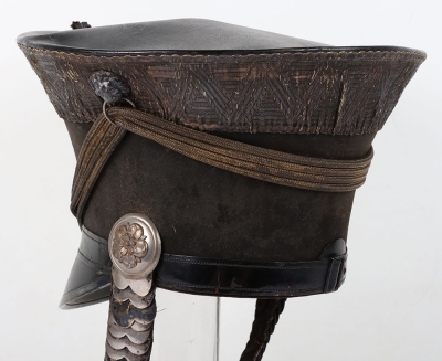 Rare North Hants Yeomanry Officers Bell Top Shako Circa 1832 - 16