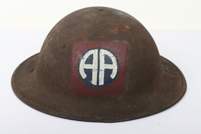 WW1 American M-17 Steel Helmet, 82nd Division.