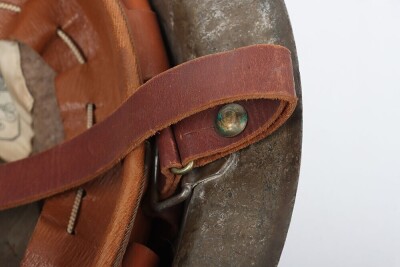WW1 British Steel Combat Helmet with Private Purchase Officers Liner System - 14