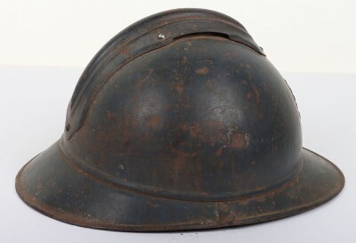 WW1 French Adrian M15 Steel Helmet. - 5