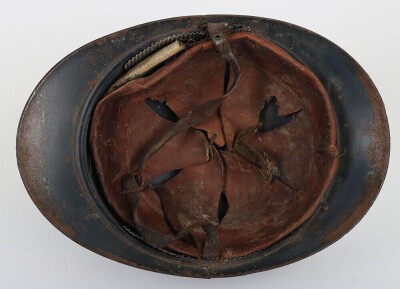 WW1 French Adrian M15 Steel Helmet. - 9