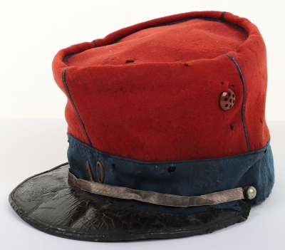 French M-1884 10th Regiment Chasseurs &agrave; Cheval NCO&rsquo;s Kepi - 5