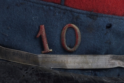 French M-1884 10th Regiment Chasseurs &agrave; Cheval NCO&rsquo;s Kepi - 7