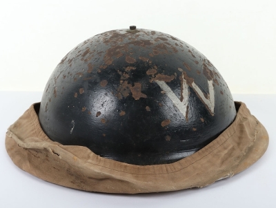 WW2 Home Front Wardens Helmet with Carry Strap - 15