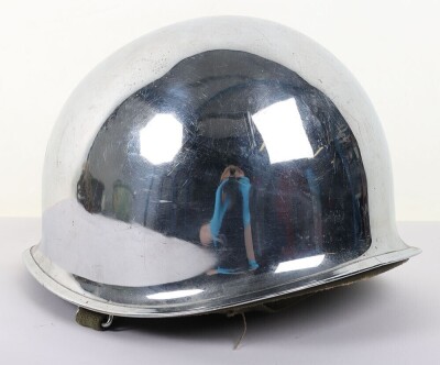 American M1 Chrome Parade Helmet - 5