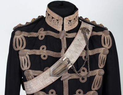 Northumberland Yeomanry Officers Full Dress Tunic & Pouch Belt. - 3