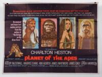 Scarce Planet Of The Apes British Quad Film Poster