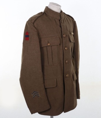 WW1 British 02 Pattern Tunic, Attributed to Pte Peattie, Army Service Corps, Ammunition Column, with Accompanying Photographs and War Medal. - 19