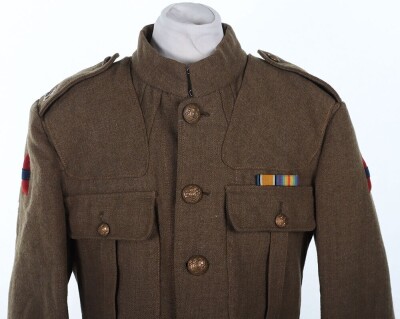 WW1 British 02 Pattern Tunic, Attributed to Pte Peattie, Army Service Corps, Ammunition Column, with Accompanying Photographs and War Medal. - 20