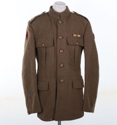 WW1 British 02 Pattern Tunic, Attributed to Pte Peattie, Army Service Corps, Ammunition Column, with Accompanying Photographs and War Medal. - 21