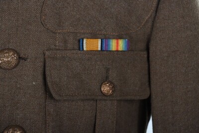 WW1 British 02 Pattern Tunic, Attributed to Pte Peattie, Army Service Corps, Ammunition Column, with Accompanying Photographs and War Medal. - 22