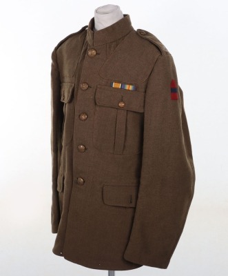 WW1 British 02 Pattern Tunic, Attributed to Pte Peattie, Army Service Corps, Ammunition Column, with Accompanying Photographs and War Medal. - 26