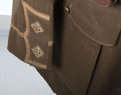 Historically important WW1 British Officers Cuff Rank Tunic, Royal Engineers. Attributed to WIA Casualty, with Sam Browne Equipment. - 6