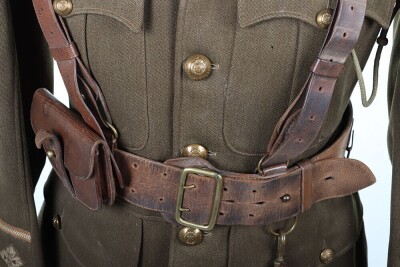 Historically important WW1 British Officers Cuff Rank Tunic, Royal Engineers. Attributed to WIA Casualty, with Sam Browne Equipment. - 8