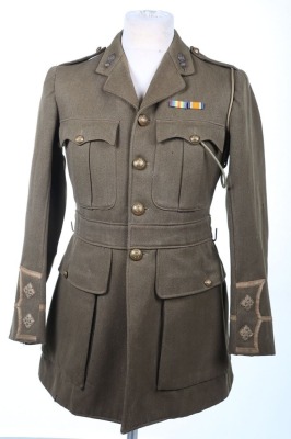 Historically important WW1 British Officers Cuff Rank Tunic, Royal Engineers. Attributed to WIA Casualty, with Sam Browne Equipment. - 9