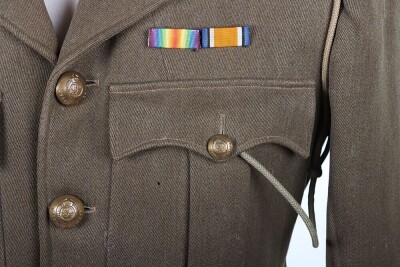 Historically important WW1 British Officers Cuff Rank Tunic, Royal Engineers. Attributed to WIA Casualty, with Sam Browne Equipment. - 10