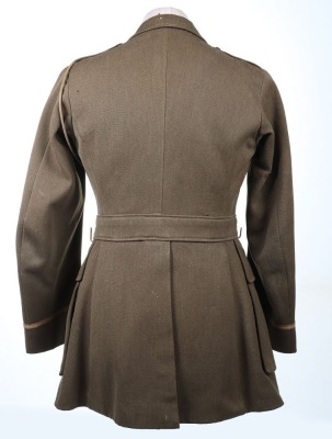 Historically important WW1 British Officers Cuff Rank Tunic, Royal Engineers. Attributed to WIA Casualty, with Sam Browne Equipment. - 11