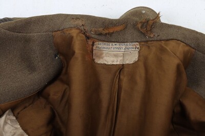 Historically important WW1 British Officers Cuff Rank Tunic, Royal Engineers. Attributed to WIA Casualty, with Sam Browne Equipment. - 13