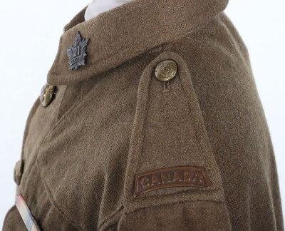 WW1 Canadian 02 Pattern Tunic, 21st CEF Battalion. - 13