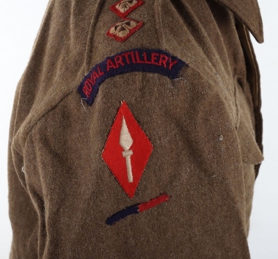 WW2 Officers R.A. 1st Corps Battle Dress Blouse - 4