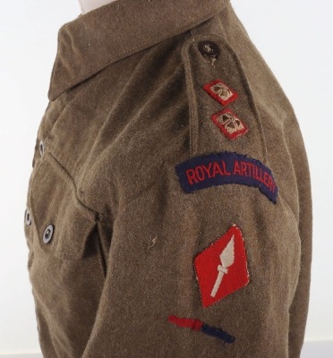 WW2 Officers R.A. 1st Corps Battle Dress Blouse - 7
