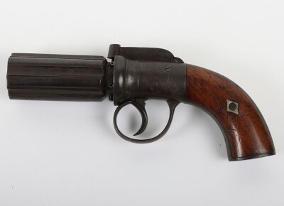 Antique Pepperbox Percussion Revolver - 4