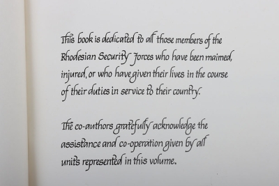 Rare Limited Edition Book Uniforms of the Security Forces of Rhodesia, with Signatures of Notable Commanding Officers, - 6