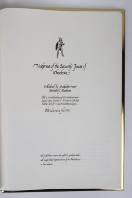 Rare Limited Edition Book Uniforms of the Security Forces of Rhodesia, with Signatures of Notable Commanding Officers, - 9