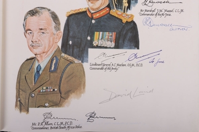 Rare Limited Edition Book Uniforms of the Security Forces of Rhodesia, with Signatures of Notable Commanding Officers, - 21