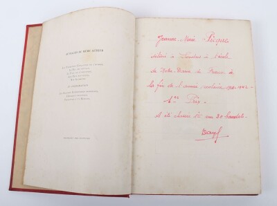 Presentation General De Gaulle Signed Book to Jeanne Picque - 3