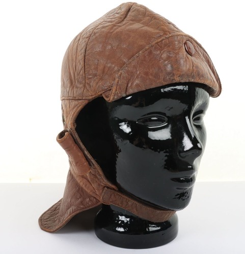 Great War Period Leather Flying Helmet by Stormguard, London