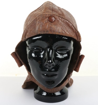 Great War Period Leather Flying Helmet by Stormguard, London - 2