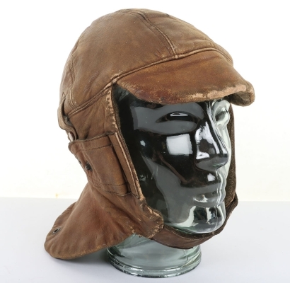 WW1 Period Royal Flying Corps Leather Flying Helmet
