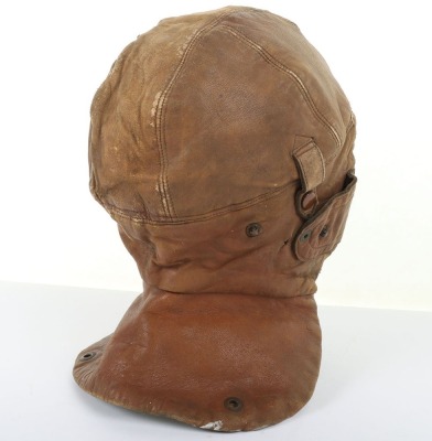 WW1 Period Royal Flying Corps Leather Flying Helmet - 6