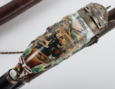Imperial German Army Reservist Westmeyer Porcelain Smoking Pipe - 3