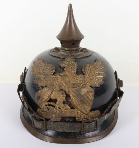 Scarce Imperial German Baden Eratz Steel Pickelhaube