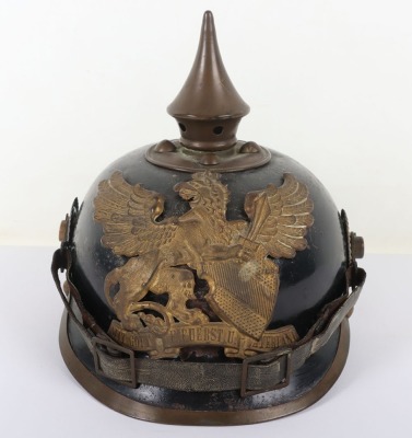 Scarce Imperial German Baden Eratz Steel Pickelhaube