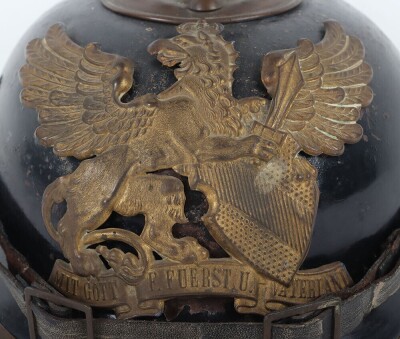 Scarce Imperial German Baden Eratz Steel Pickelhaube - 2