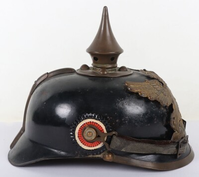 Scarce Imperial German Baden Eratz Steel Pickelhaube - 4